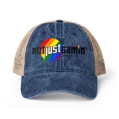 Not Just Gamin' Women's Pride Washed Mesh-Back Cap