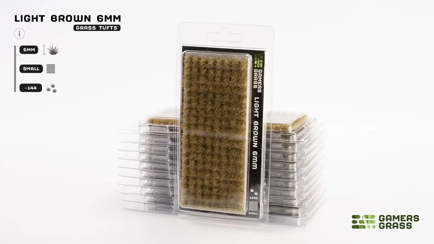 Gamers Grass: Light Brown 6mm Small Tufts