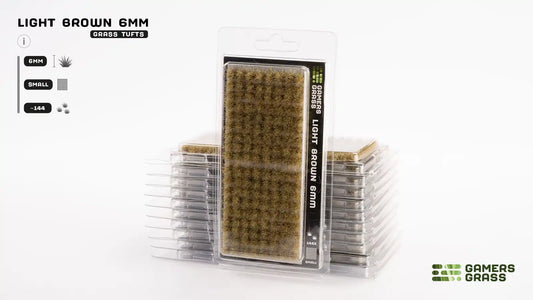 Gamers Grass: Light Brown 6mm Small Tufts