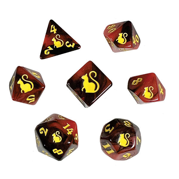 Kitty Clacks: 7-Die Set Lucipurr
