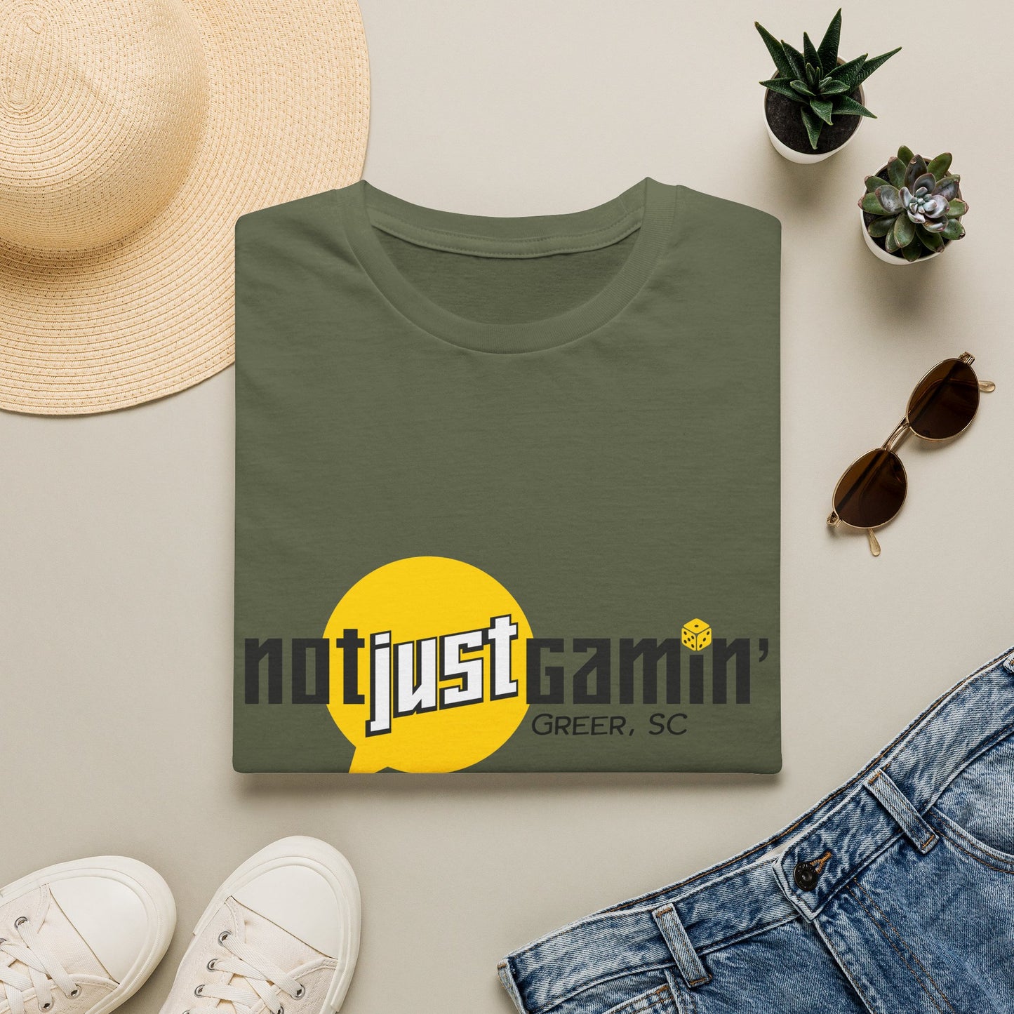 Not Just Gamin' T-Shirt — Greer, SC Retro Gaming Tee