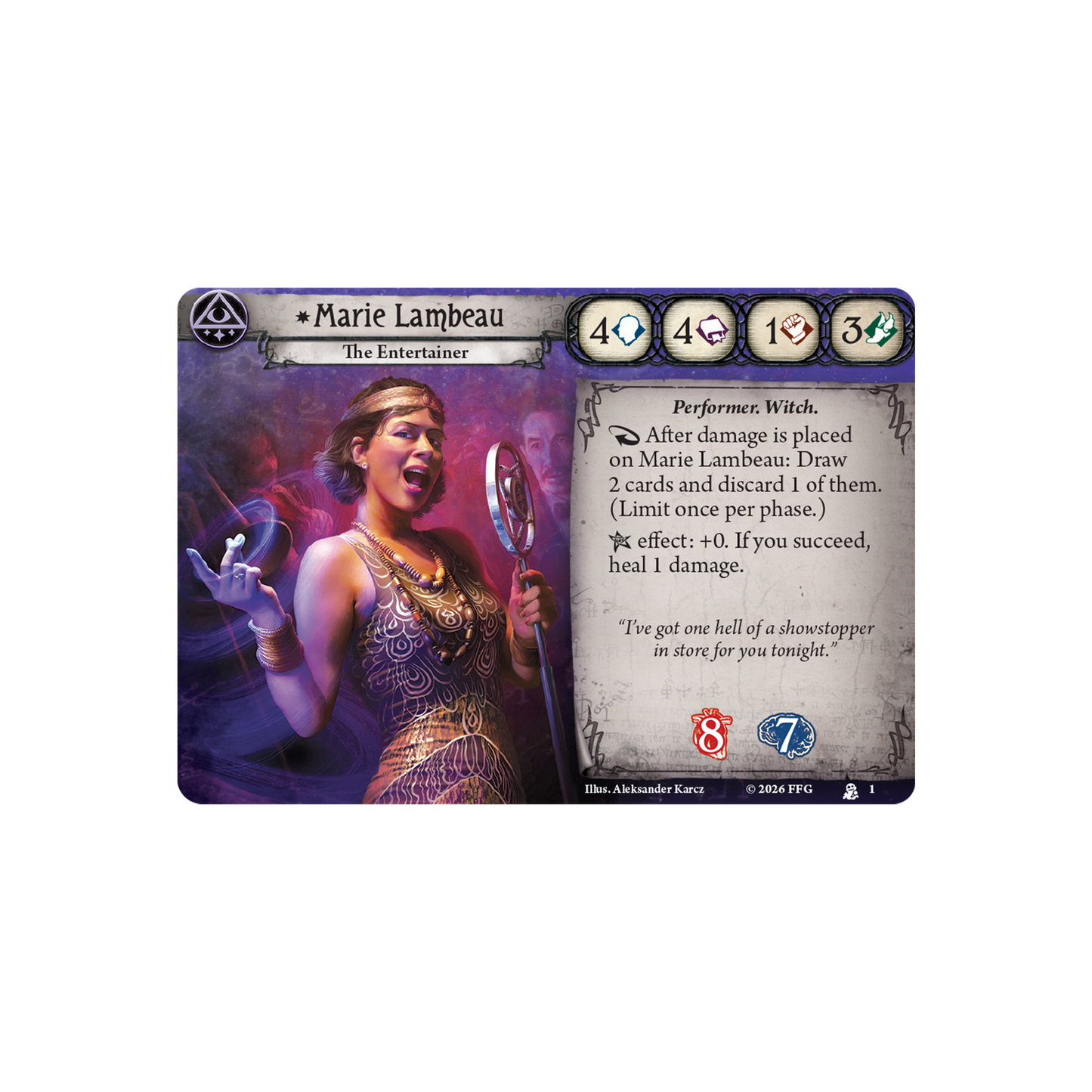 Arkham Horror: The Card Game - Marie Lambeau Investigator Deck
