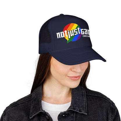 Not Just Gamin' Pride Foam Trucker Hat