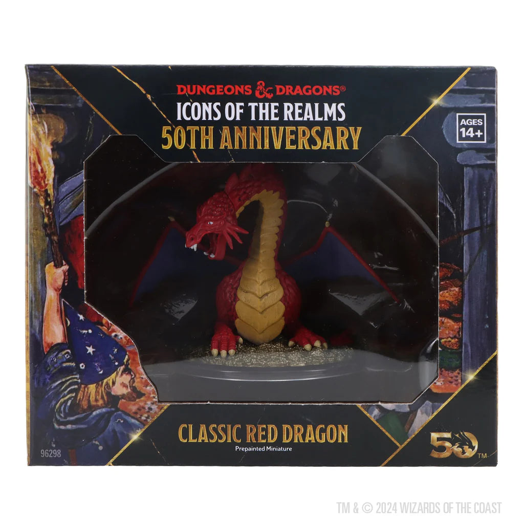 D&D: Icons of the Realms - Set 31, 50th Anniversary Classic Red Dragon