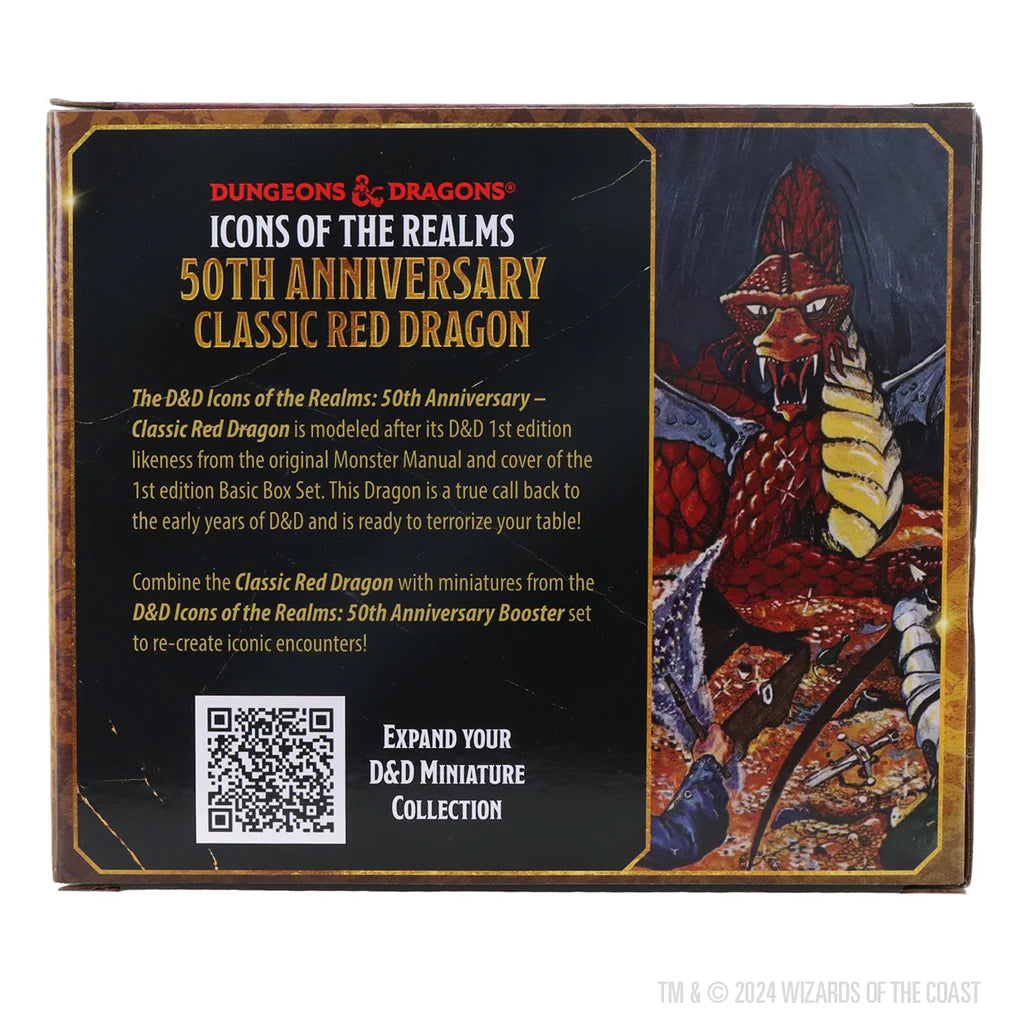 D&D: Icons of the Realms - Set 31, 50th Anniversary Classic Red Dragon