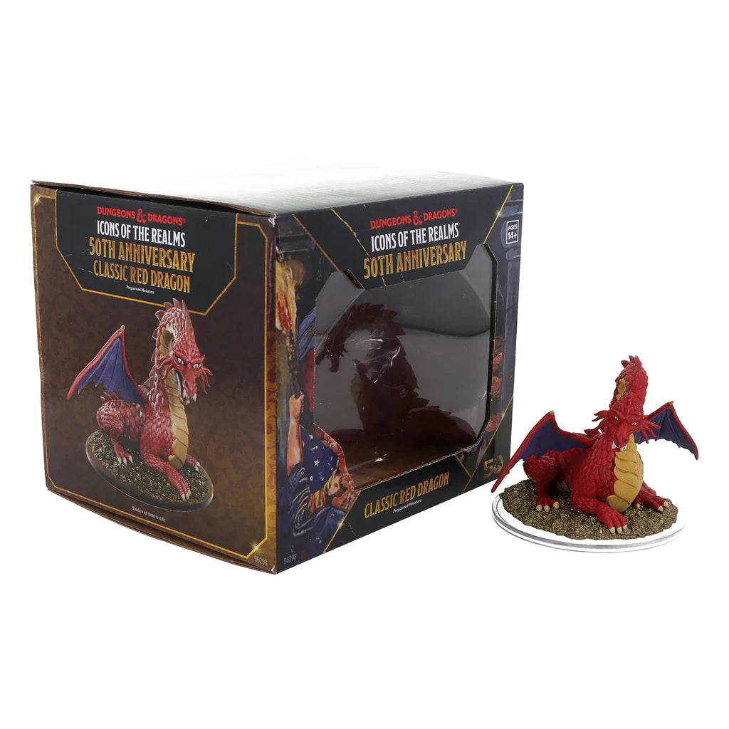 D&D: Icons of the Realms - Set 31, 50th Anniversary Classic Red Dragon