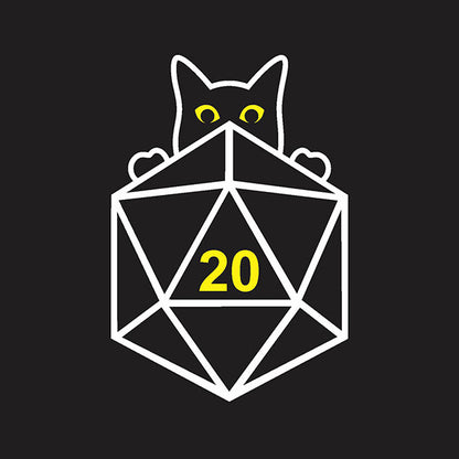Cat d20 Dice Bag