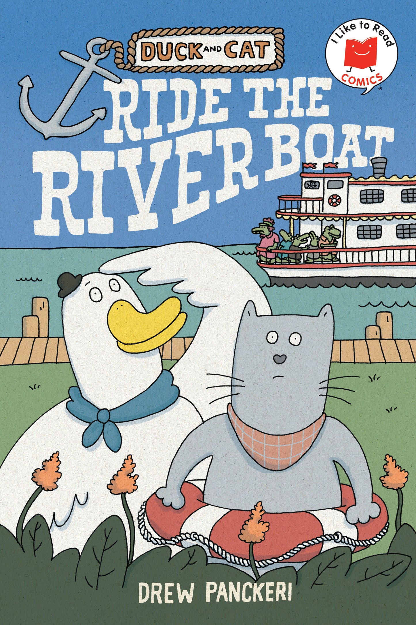 Duck And Cat Ride The Riverboat