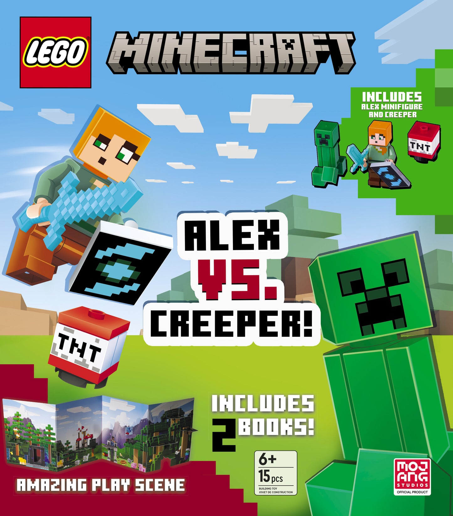 Alex vs. Creeper (Lego Minecraft)
