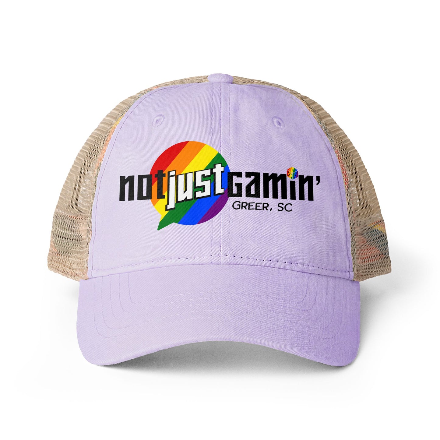 Not Just Gamin' Women's Pride Washed Mesh-Back Cap