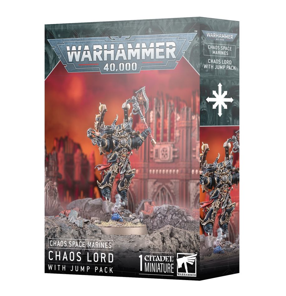 Warhammer 40K - Chaos Space Marines, Chaos Lord with Jump Pack