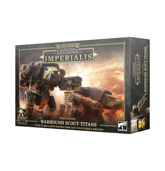 Horus Heresy - Legions Imperialis, Warhound Scout Titans w/Turbo Laser Destructors and Vulcan Mega-Bolters