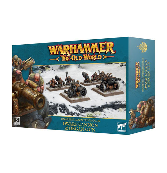 Warhammer The Old World - Dwarfen Mountain Holds: Cannon and Organ Gun