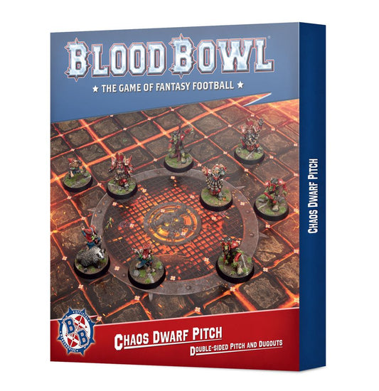 Blood Bowl - Chaos Dwarf Pitch and Dugouts