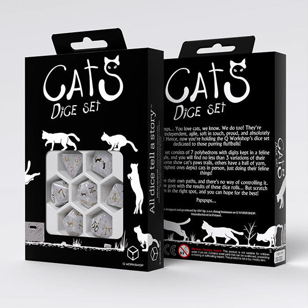 7 Die-Set: Cats Dice