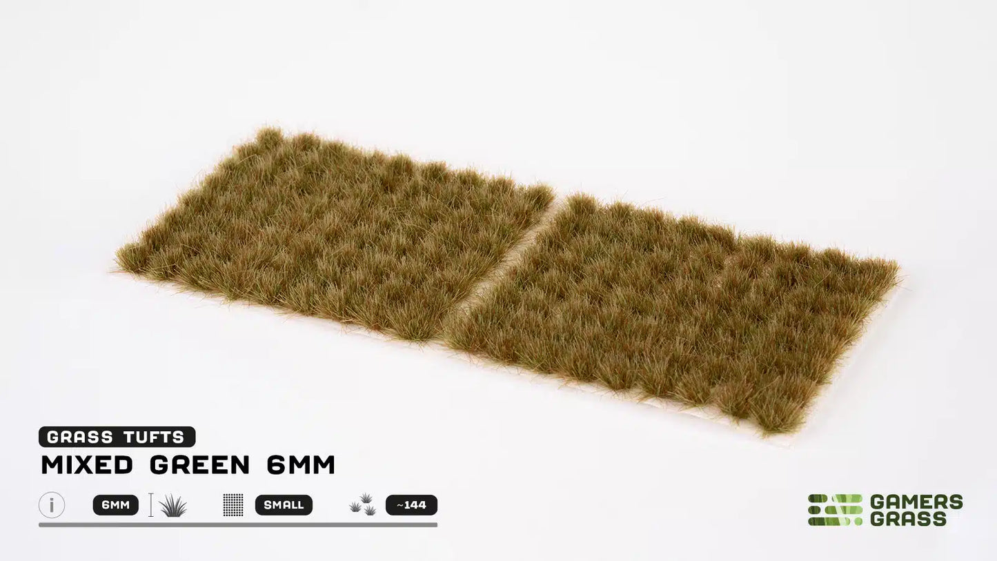 Gamers Grass: Mixed Green 6mm Small Tufts