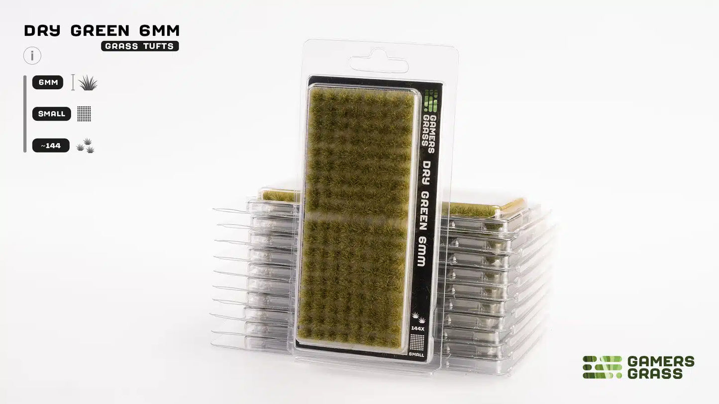 Dry Green 6mm Wild Grass Small Tufts