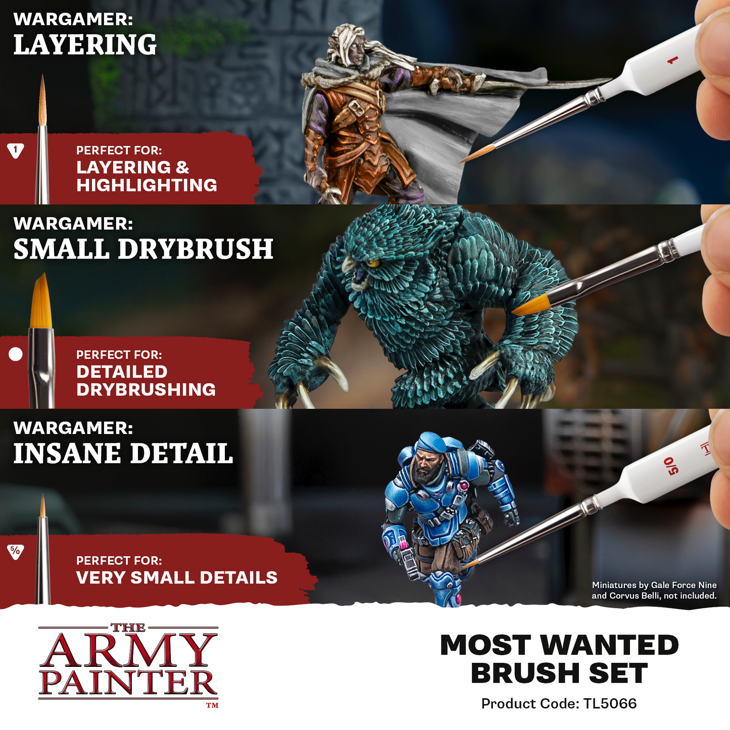 The Army Painter - Most Wanted Brush Set