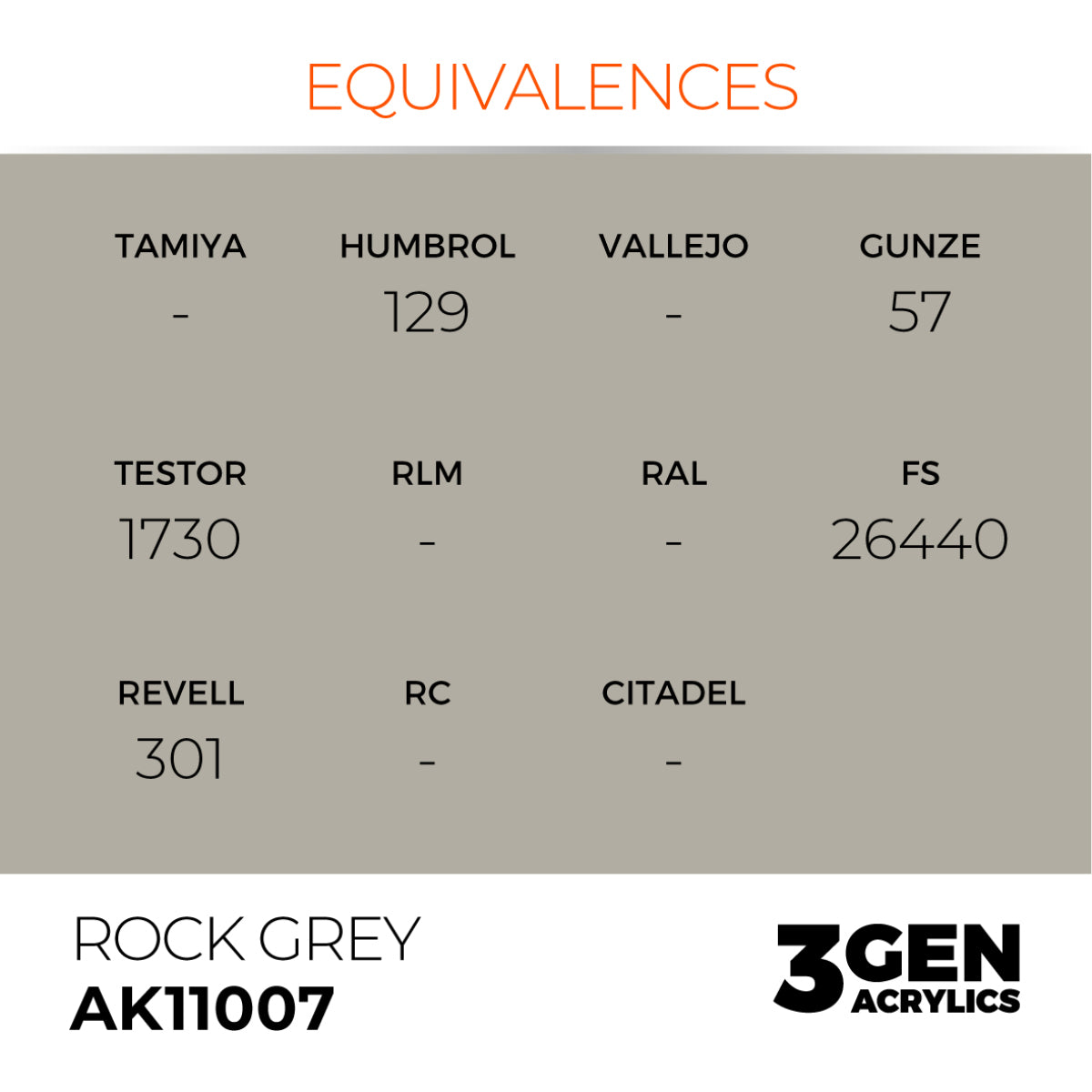 AK Interactive 3G Acrylic Paint: Rock Grey