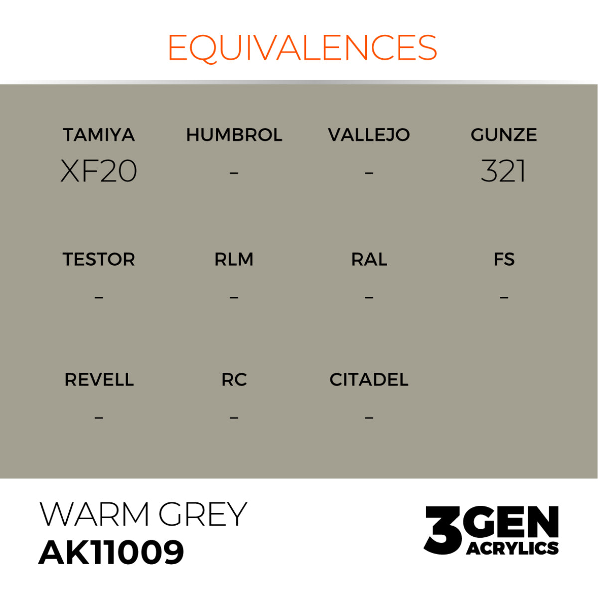 AK Interactive 3G Acrylic Paint: Warm Grey