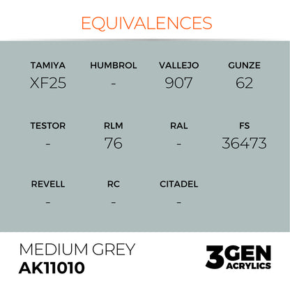 AK Interactive 3G Acrylic Paint: Medium Grey
