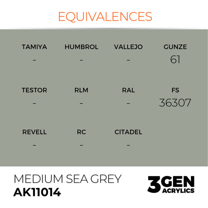 AK Interactive 3G Acrylic Paint: Medium Sea Grey