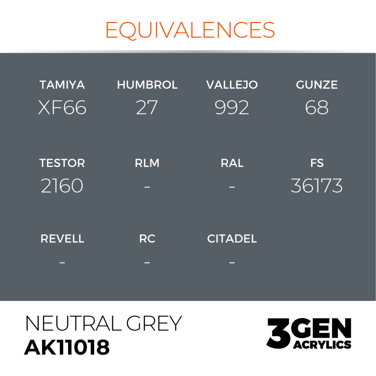 AK Interactive 3G Acrylic Paint: Neutral Grey