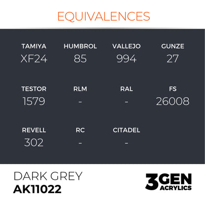 AK Interactive 3G Acrylic Paint: Dark Grey