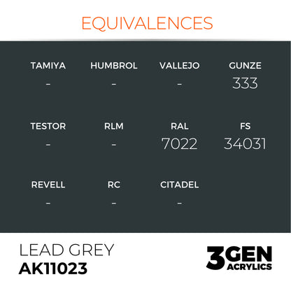 AK Interactive 3G Acrylic Paint: Lead Grey