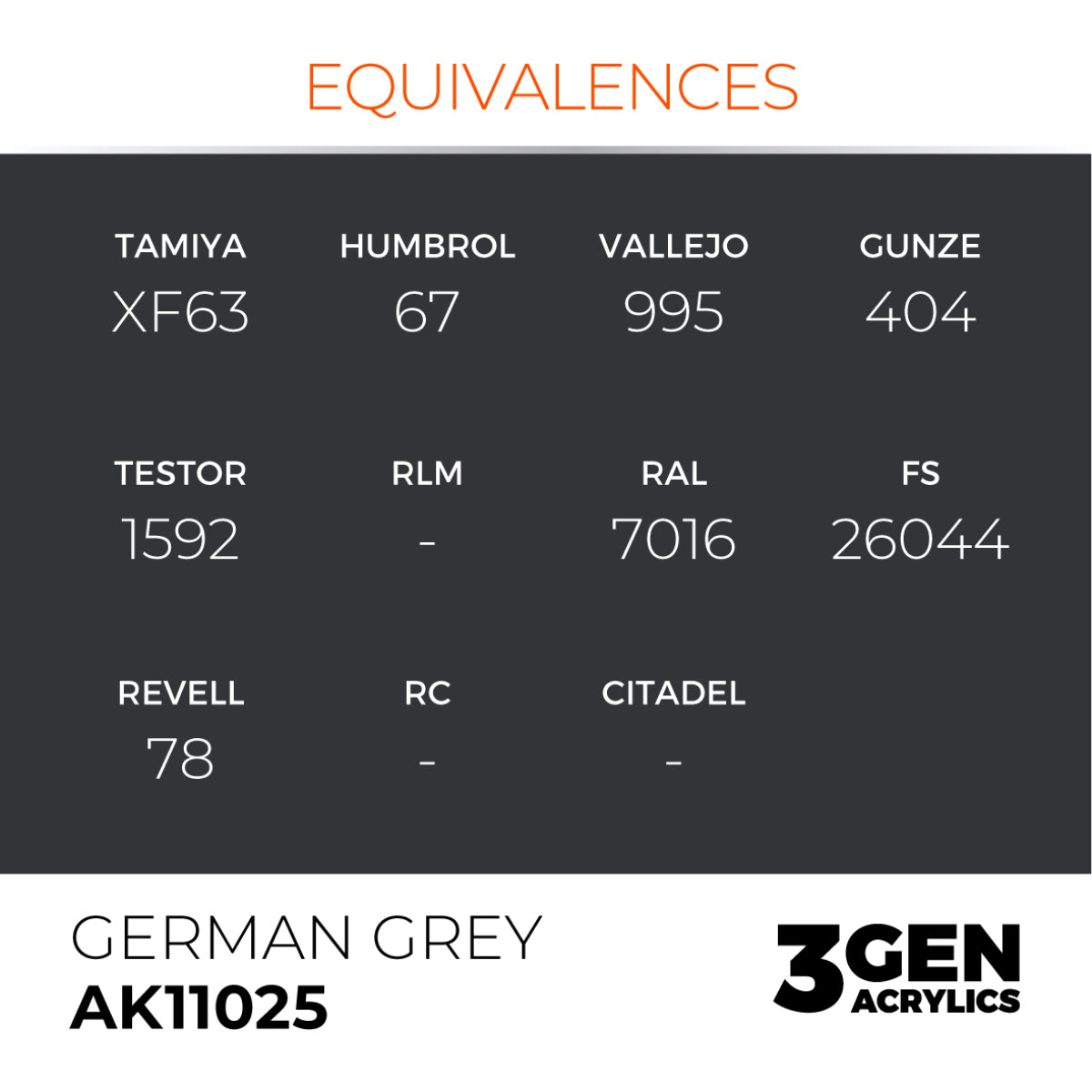 AK Interactive 3G Acrylic Paint: German Grey
