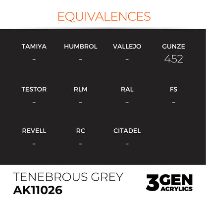 AK Interactive 3G Acrylic Paint: Tenebrous Grey
