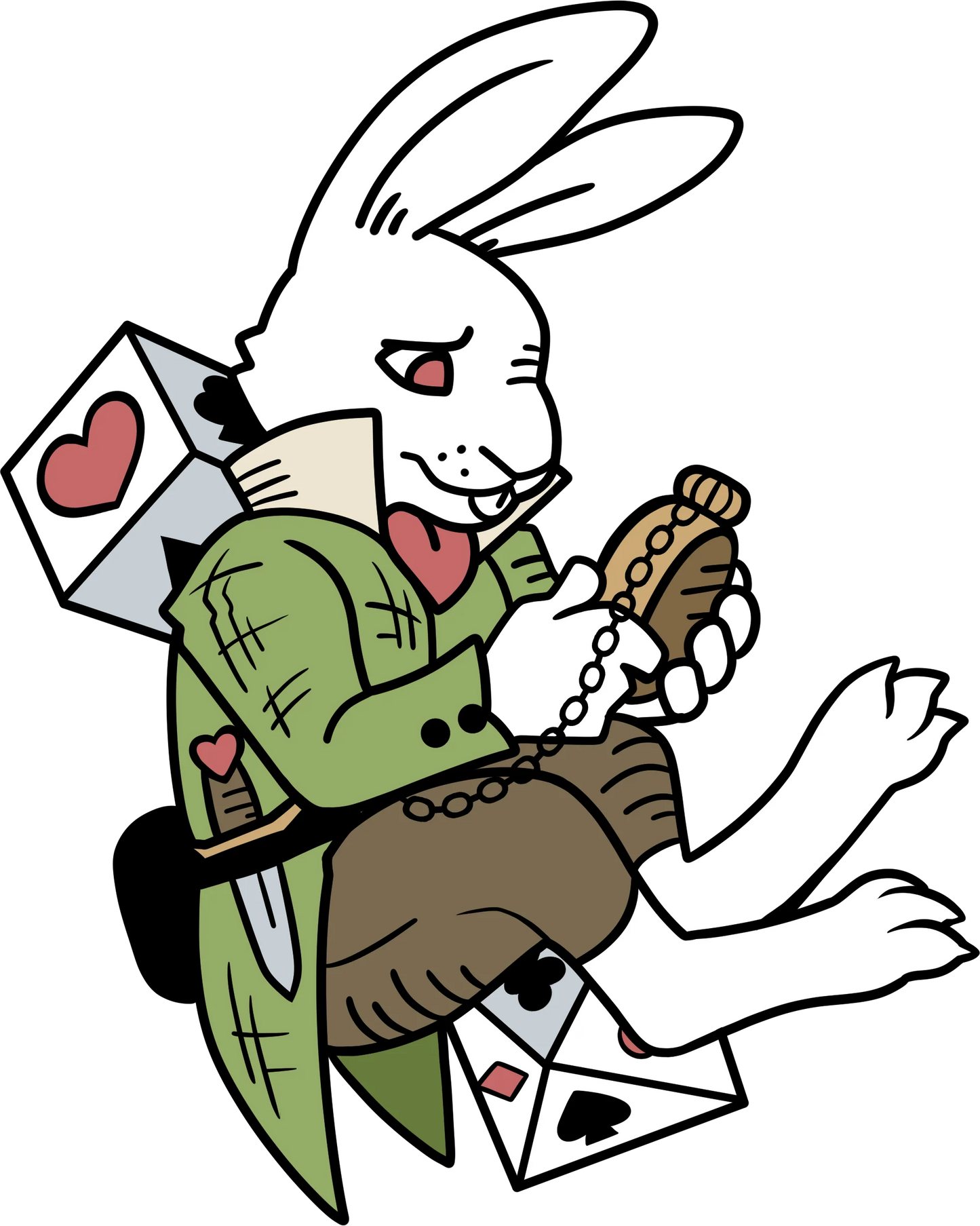 Alice’s Adventures in Diceland: The White Hare - Enamel Pin