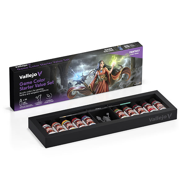 Vallejo Game Color Set: Starter Value Set (10), 18 ml.