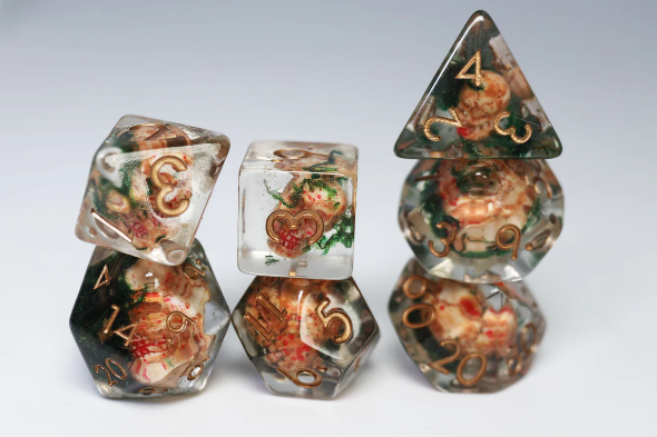 Foam Brain -Ancient Skull RPG Dice Set