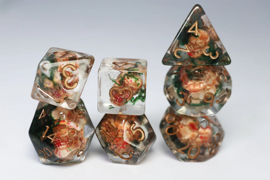 Foam Brain -Ancient Skull RPG Dice Set