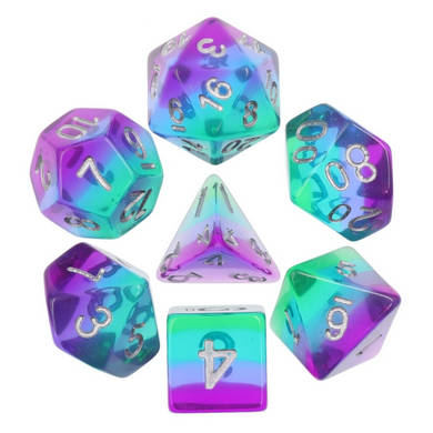 Foam Brain - Blue Aurora RPG Dice Set