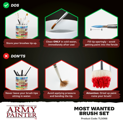 The Army Painter - Most Wanted Brush Set