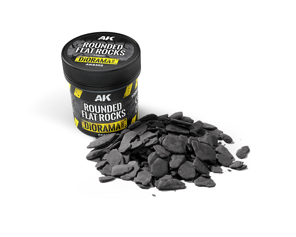 AK Interactive - Rounded Flat Rocks - 100ml