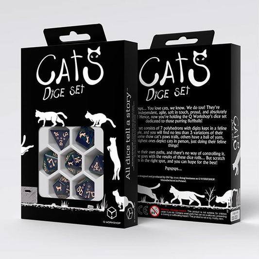 7 Die-Set: Cats Dice