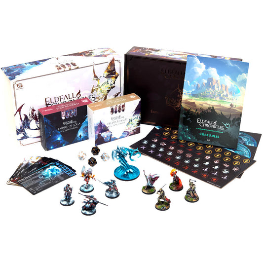 Eldfall Chronicles Skirmish Wargame: Empire of Soga vs Helian League - Two Player Starter Set