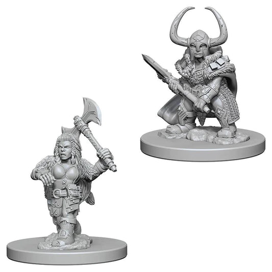 D&D Nolzur’s Marvelous Miniatures: W04 - Dwarf Female Barbarian