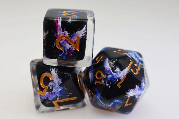 Foam Brain - DARK PEGASUS RPG DICE SET