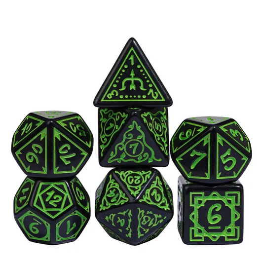 Foam Brain - Cryptic Knots: Verdant RPG Dice Set