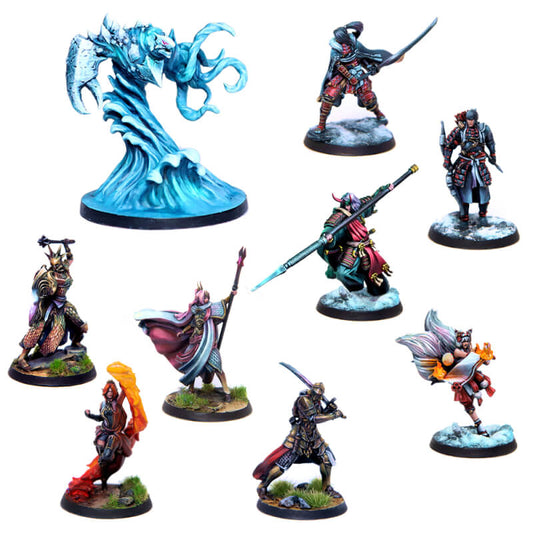 Eldfall Chronicles Skirmish Wargame: Empire of Soga vs Helian League - Two Player Starter Set