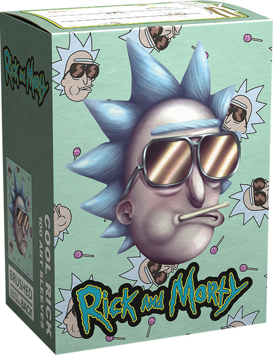 Dragon Shields: (100) Brushed Art - Rick & Morty - Cool Rick