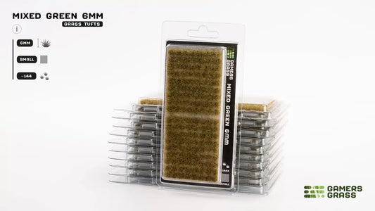 Gamers Grass: Mixed Green 6mm Small Tufts