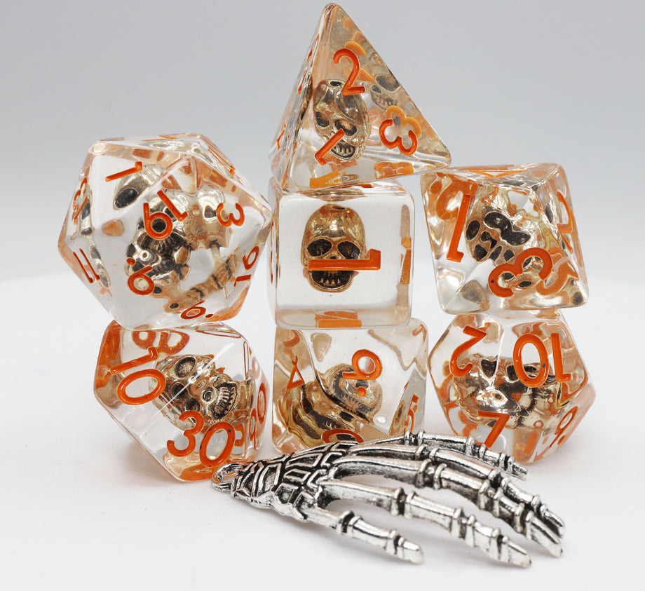 Foam Brain - Laughing Skull RPG Dice Set