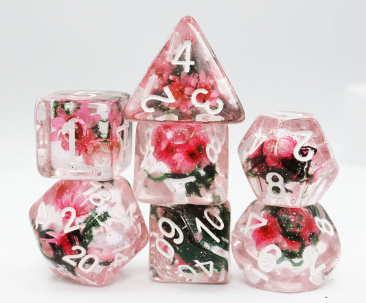 Foam Brain - Carnation Love RPG Dice Set