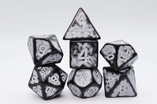 Foam Brain - Timeworn White RPG Dice Set