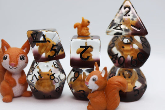 Foam Brain - Squirrel RPG Dice Set